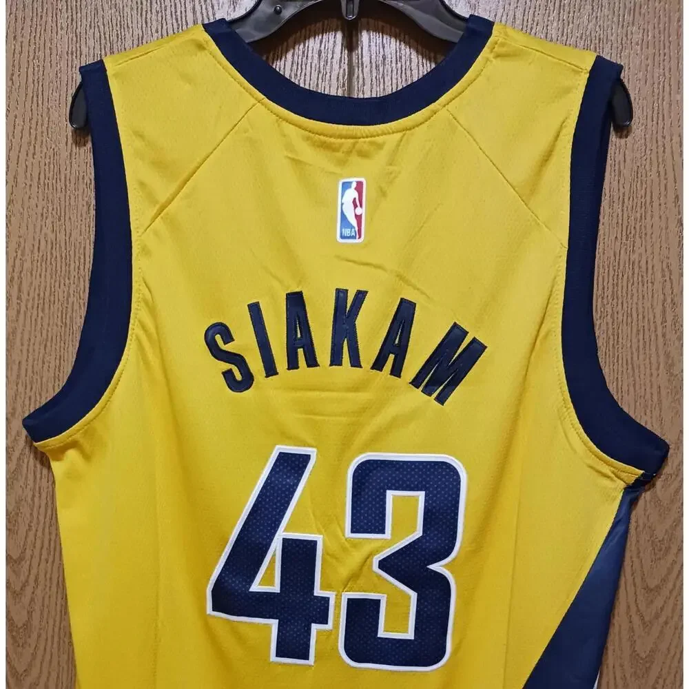 Pascal Siakam-Jordan-Pacers-Jersey-Yellow-Good-Size:XL-$95 - Picture 7 of 9
